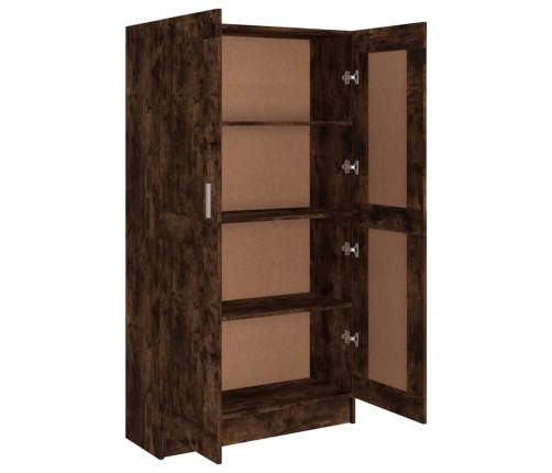 vidaXL Armario libros madera contrachapada roble humo 82,5x30,5x150 cm