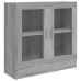 Vitrina de madera contrachapada gris sonoma 82,5x30,5x80 cm