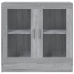 Vitrina de madera contrachapada gris sonoma 82,5x30,5x80 cm