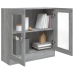 Vitrina de madera contrachapada gris sonoma 82,5x30,5x80 cm