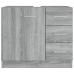 Armario para lavabo madera contrachapada gris Sonoma 63x30x54cm