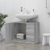 Armario para lavabo madera contrachapada gris Sonoma 63x30x54cm