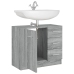 Armario para lavabo madera contrachapada gris Sonoma 63x30x54cm