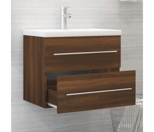 Mueble lavabo madera contrachapada roble marrón 60x38,5x48 cm