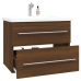 Mueble lavabo madera contrachapada roble marrón 60x38,5x48 cm