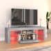 Mueble de TV con luces LED gris Sonoma 120x35x40 cm