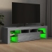 Mueble de TV con luces LED gris Sonoma 140x36,5x40 cm