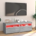 Mueble de TV con luces LED gris Sonoma 120x35x40 cm