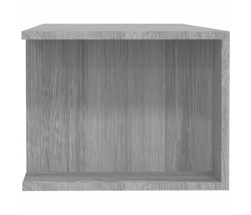 Mueble de TV con luces LED gris Sonoma 135x39x30 cm