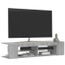 Mueble de TV con luces LED gris Sonoma 135x39x30 cm