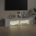 Mueble de TV con luces LED gris Sonoma 135x39x30 cm