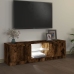 vidaXL Mueble de TV con luces LED roble ahumado 120x30x35,5 cm