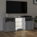 Mueble de TV con luces LED gris Sonoma 120x30x50 cm