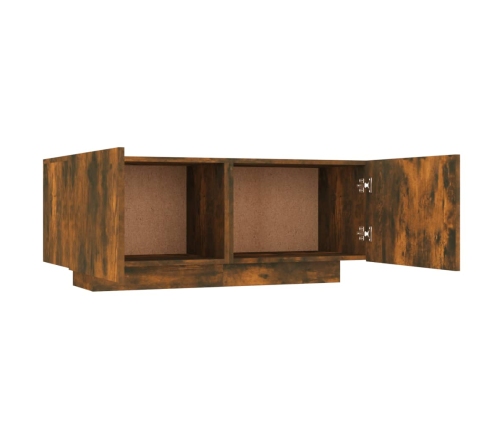 Mueble para TV madera contrachapada roble ahumado 100x35x40 cm