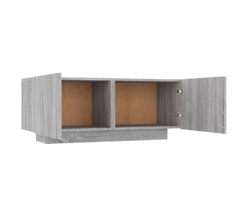 Mueble de TV madera contrachapada gris Sonoma 100x35x40 cm