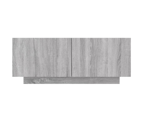 Mueble de TV madera contrachapada gris Sonoma 100x35x40 cm