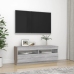 Mueble de TV con luces LED gris Sonoma 100x35x40 cm