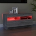 Mueble de TV con luces LED gris Sonoma 80x35x40 cm