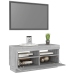 Mueble de TV con luces LED gris Sonoma 80x35x40 cm