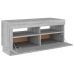 Mueble de TV con luces LED gris Sonoma 80x35x40 cm