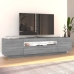 Mueble de TV con luces LED gris Sonoma 160x35x40 cm