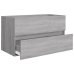 Set de muebles de baño 2 pzas madera contrachapada gris sonoma