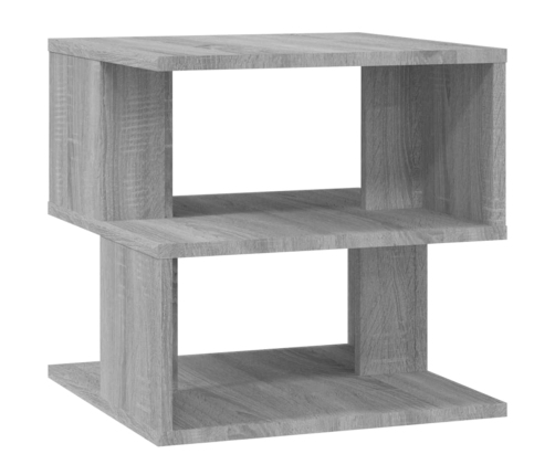 Mesa auxiliar de madera contrachapada gris Sonoma 40x40x40 cm