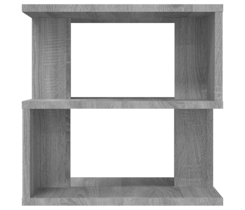 Mesa auxiliar de madera contrachapada gris Sonoma 40x40x40 cm