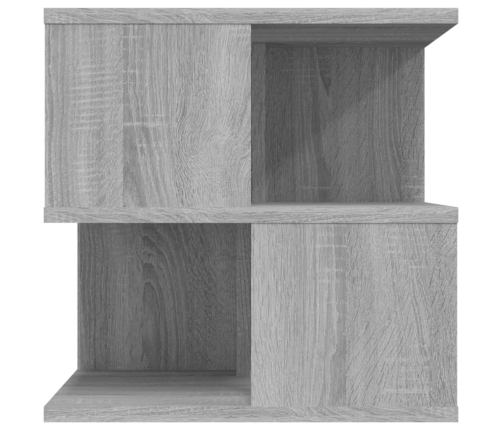 Mesa auxiliar de madera contrachapada gris Sonoma 40x40x40 cm