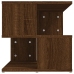 vidaXL Mesa auxiliar de madera contrachapada marrón roble 40x40x40 cm