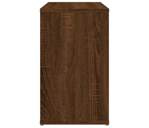 Armario auxiliar madera contrachapada marrón roble 60x30x50 cm