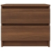 vidaXL Mesita noche madera contrachapada roble marrón 50x39x43,5 cm