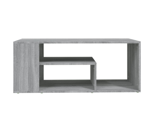 Mesa de centro madera contrachapada gris Sonoma 100x50x40 cm