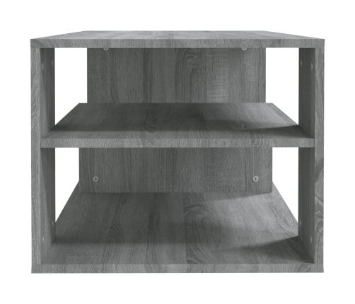 Mesa de centro madera contrachapada gris Sonoma 100x50x40 cm