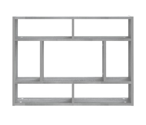 Estantería de pared madera de ingeniería gris sonoma 75x16x55cm