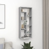 Estantería de pared madera de ingeniería gris Sonoma 36x16x90cm