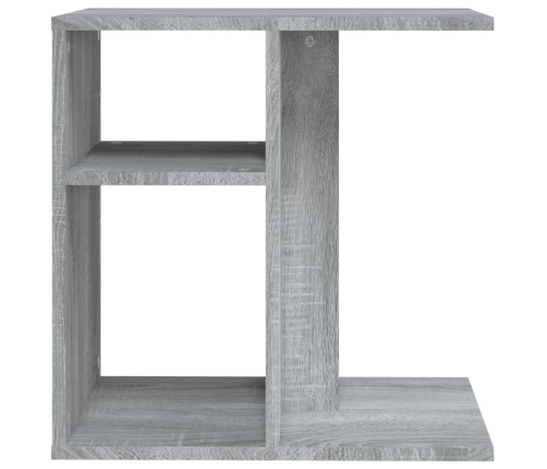 Mesa auxiliar de madera contrachapada gris Sonoma 50x30x50 cm