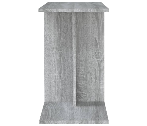 Mesa auxiliar de madera contrachapada gris Sonoma 50x30x50 cm