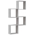 Estantes cubo de pared 4 unidades gris sonoma 30x15x30 cm