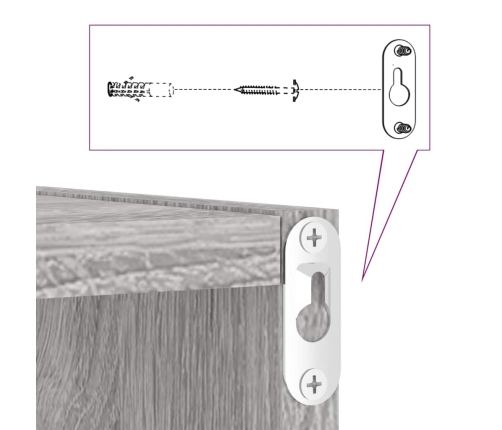Estantes cubo de pared 4 unidades gris sonoma 30x15x30 cm