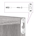 Estantes cubo de pared 4 unidades gris sonoma 30x15x30 cm