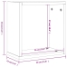 Estantes cubo de pared 4 unidades gris sonoma 30x15x30 cm