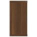 Estante cúbico de pared 2 uds madera roble marrón 100x15x30cm