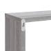 Estante cúbico de pared 4 uds madera gris Sonoma 80x15x26,5 cm