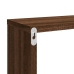 vidaXL Estante cúbico de pared 2 uds madera roble marrón 80x15x26,5 cm