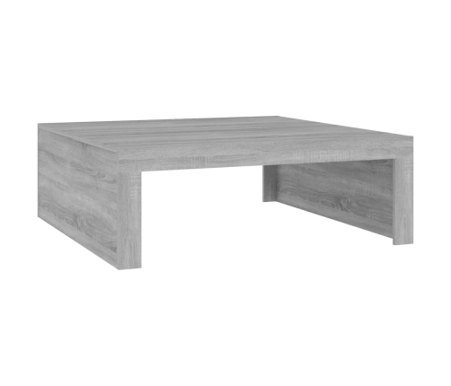 Mesa de centro madera de ingeniería gris Sonoma 100x100x35 cm