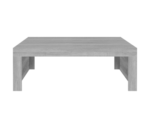 Mesa de centro madera de ingeniería gris Sonoma 100x100x35 cm