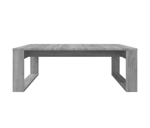 Mesa de centro madera de ingeniería gris Sonoma 100x100x35 cm