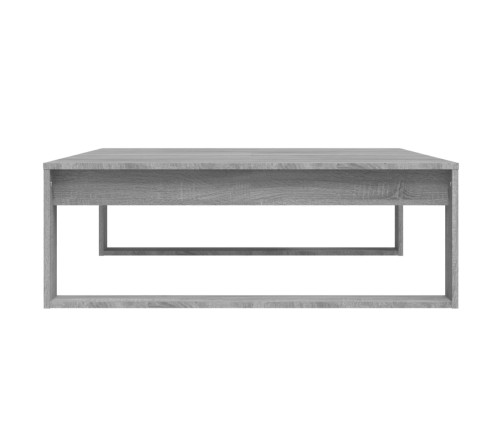 Mesa de centro madera de ingeniería gris Sonoma 100x100x35 cm