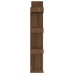 vidaXL Estantería de madera contrachapada marrón roble 86x25,5x140 cm